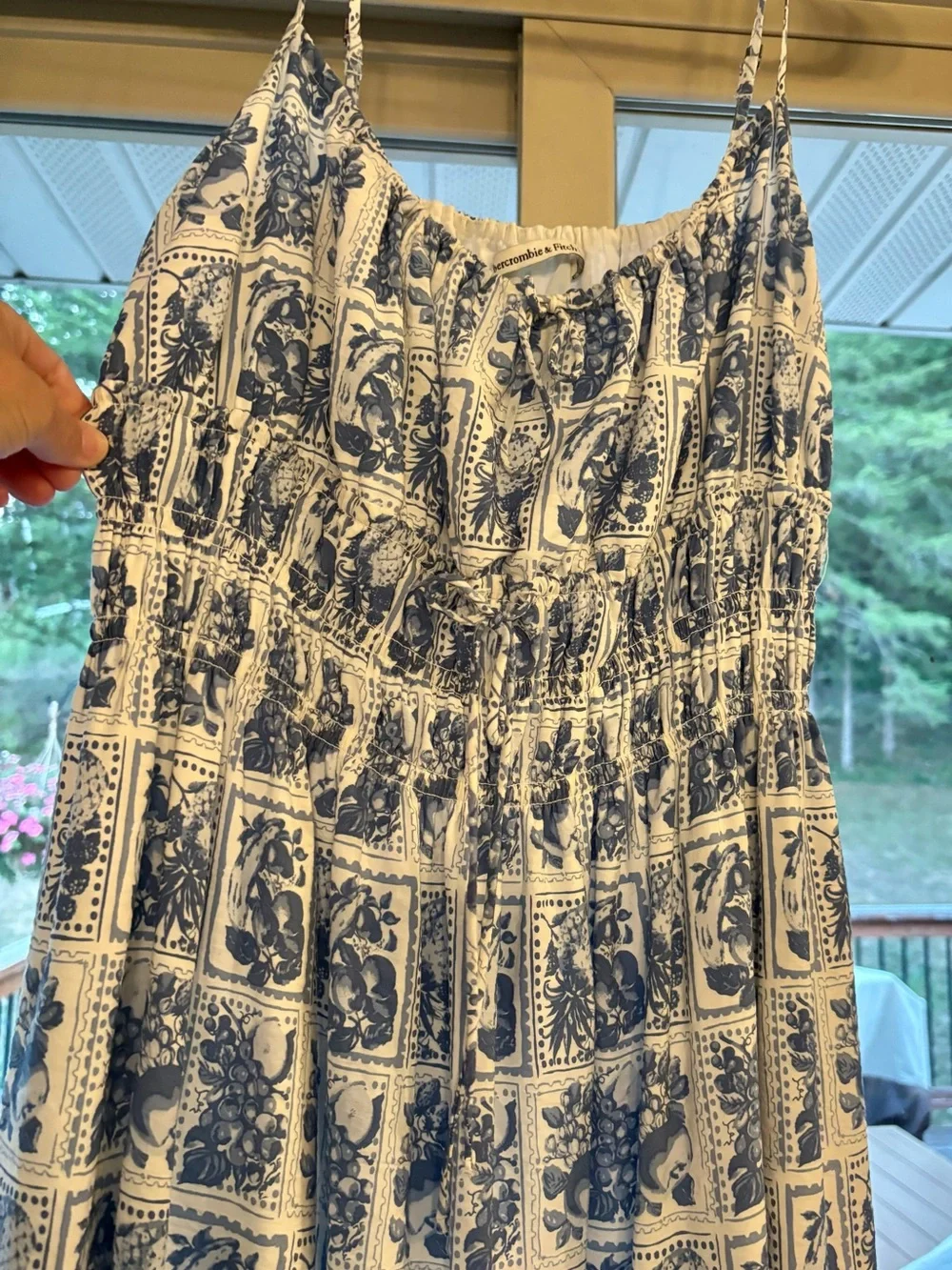Abercrombie & Fitch smocked cami maxi dress